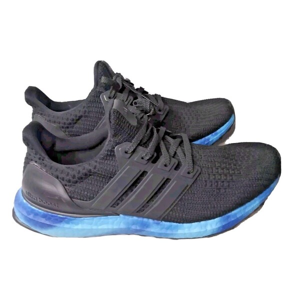 Adidas Ultraboost 4.0 Shoes Men\'s Size 8 Sneakers Black Blue Colored Sole Blue main image 4